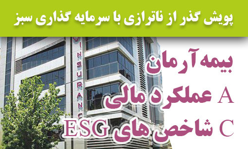 بررسی رتبه ESG بیمه آرمان در پویش گذر از از ناترازی ها